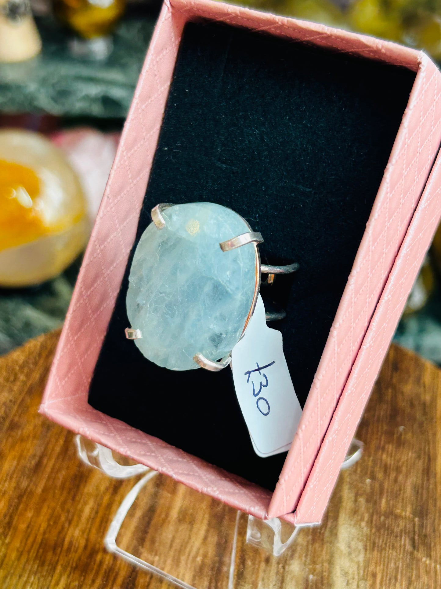 Aquamarine ring - not s925