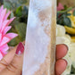 Pink amethyst rutile tower