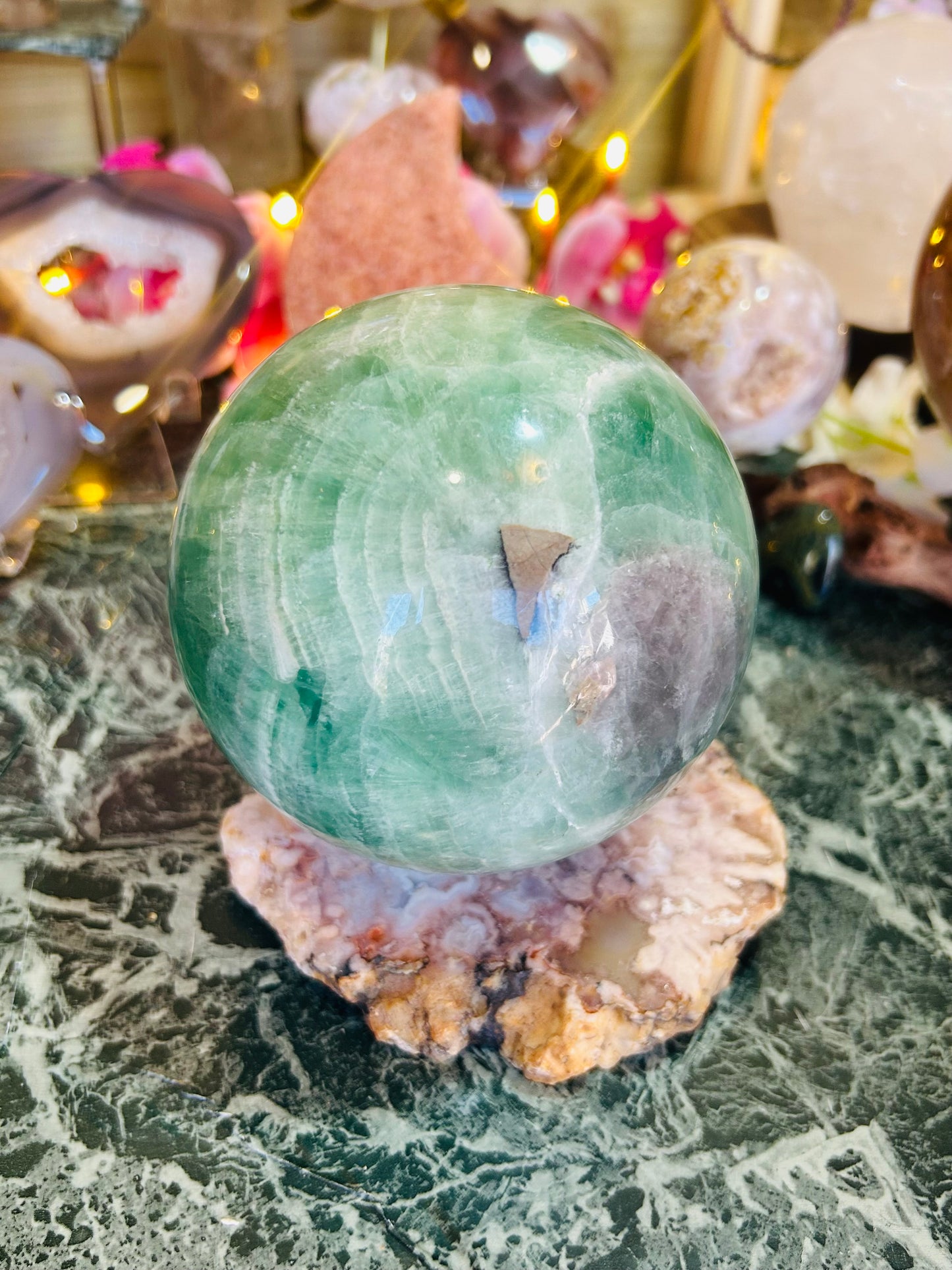 Fluorite sphere
