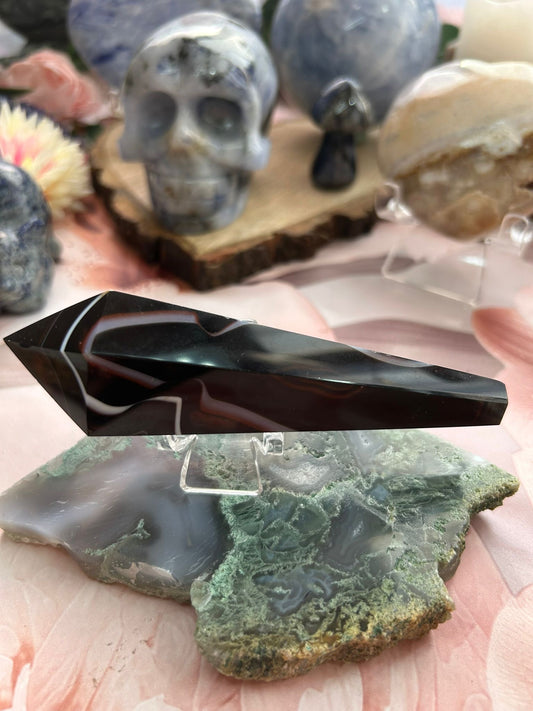 Black sardonyx wand