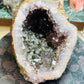Amethyst with rutile cave