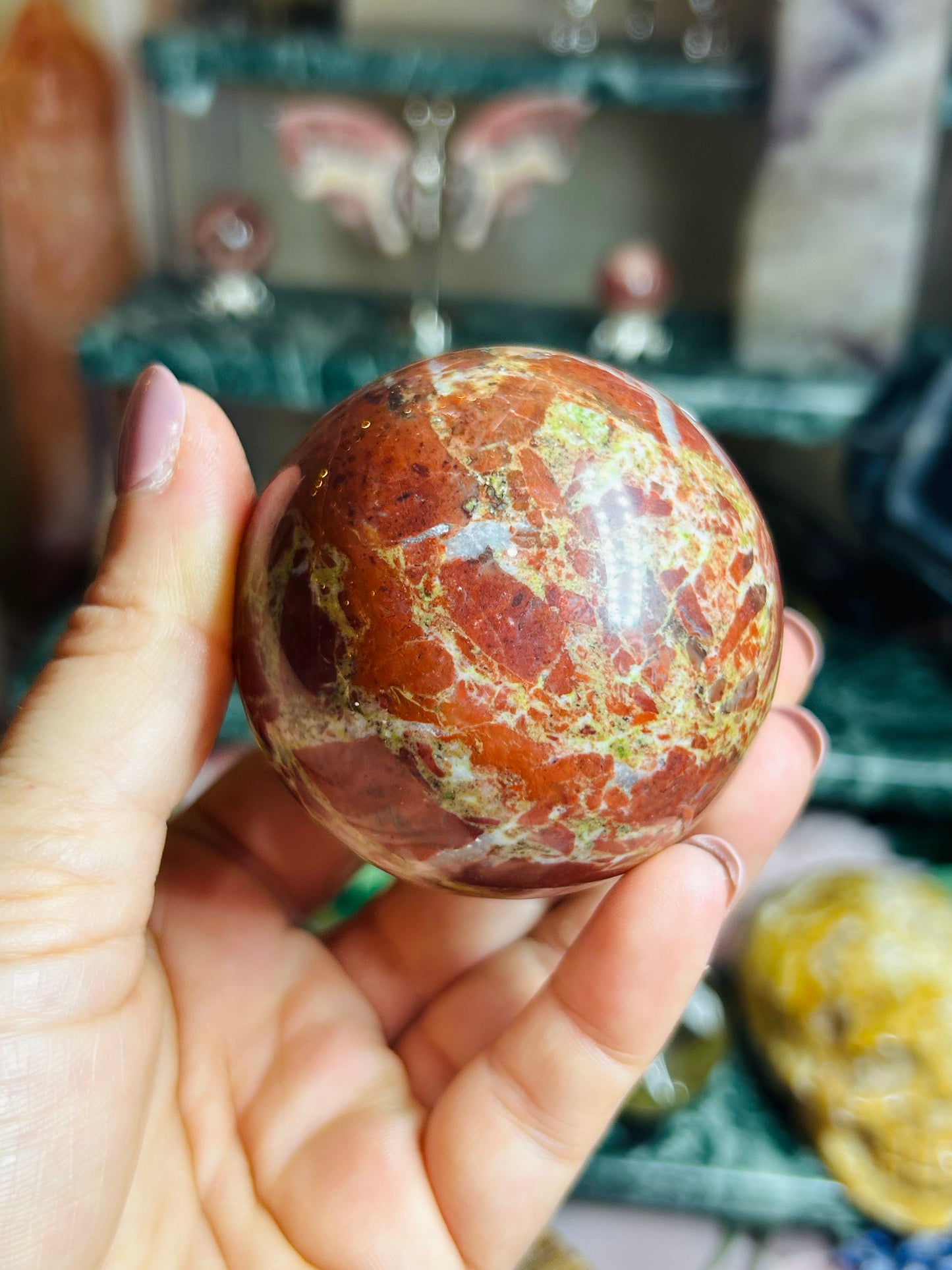Dragon bloodstone  sphere