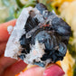 Quartz with barite and hematoid