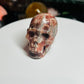 Rhodochrosite skull