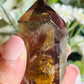 Smoky quartz with garden quartz