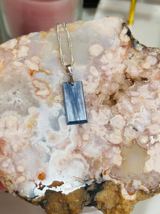Kyanite s925 necklace 20”