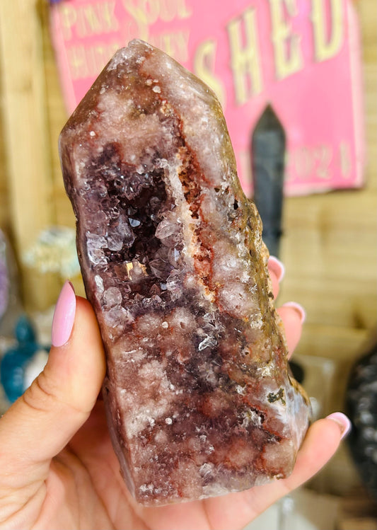 Pink amethyst tower