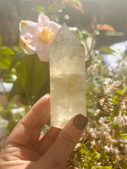 Smoky quartz tower