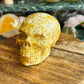 Crazy lace agate skull