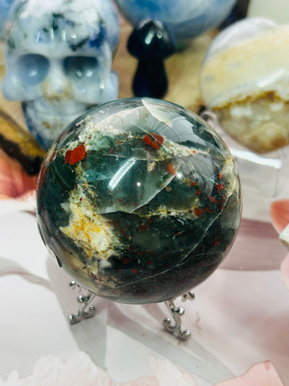 African bloodstone sphere