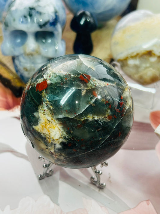 African bloodstone sphere