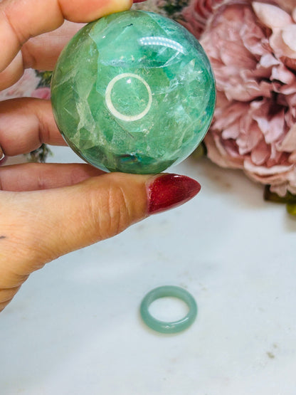 Phantom fluorite sphere