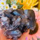 Raw smoky quartz cluster