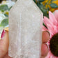 Clear quartz tower