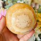 Orange calcite sphere