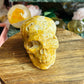 Crazy lace agate skull
