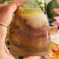 Yellow fluorite teardrop