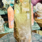 Smoky citrine tower with phantom