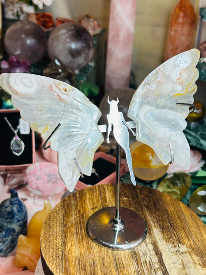 Pink amethyst wings