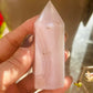 Pink agate tower