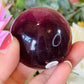 Purple fluorite sphere