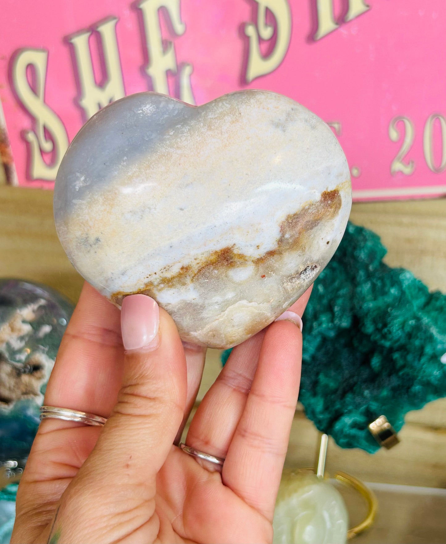 Ocean jasper heart