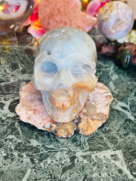 Caribbean calcite skull