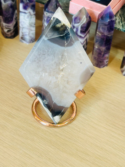 Volcano agate rhombus no stand