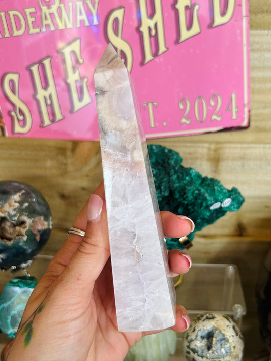 Pink amethyst tower