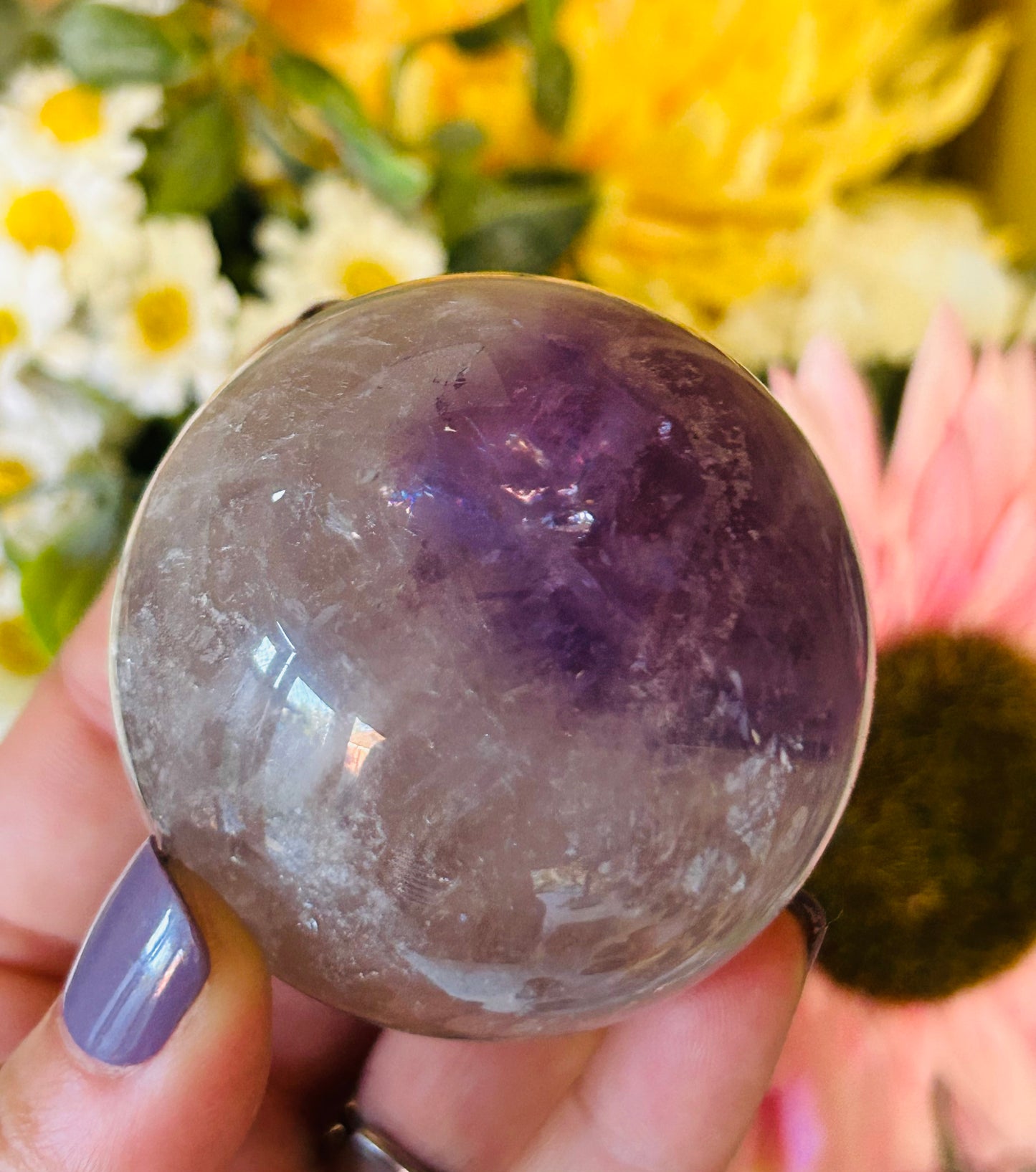 Phantom amethyst sphere
