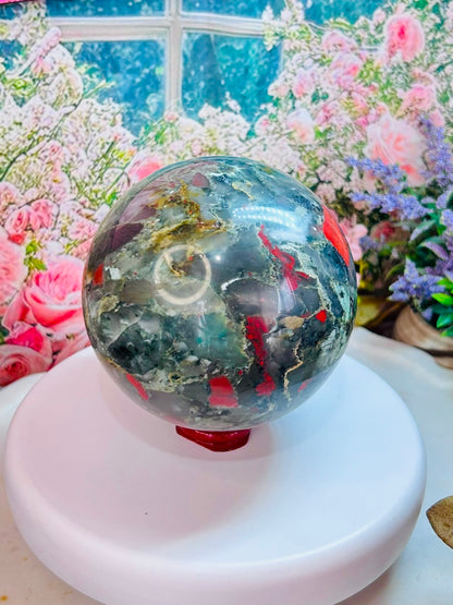 African bloodstone sphere