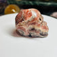 Rhodochrosite skull