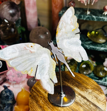Pink amethyst wings