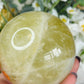 Asterism citrine sphere - heat treated