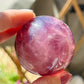 Purple fluorite sphere