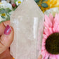 Clear quartz tower