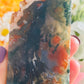 Red moss agate druzy tower
