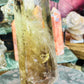 Smoky citrine tower with phantom