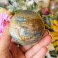 Blue onyx sphere