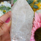 Clear quartz tower