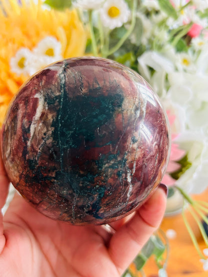 Picture jasper sphere
