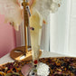 Lemon quartz  wand with stand
