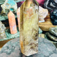 Smoky citrine tower with phantom