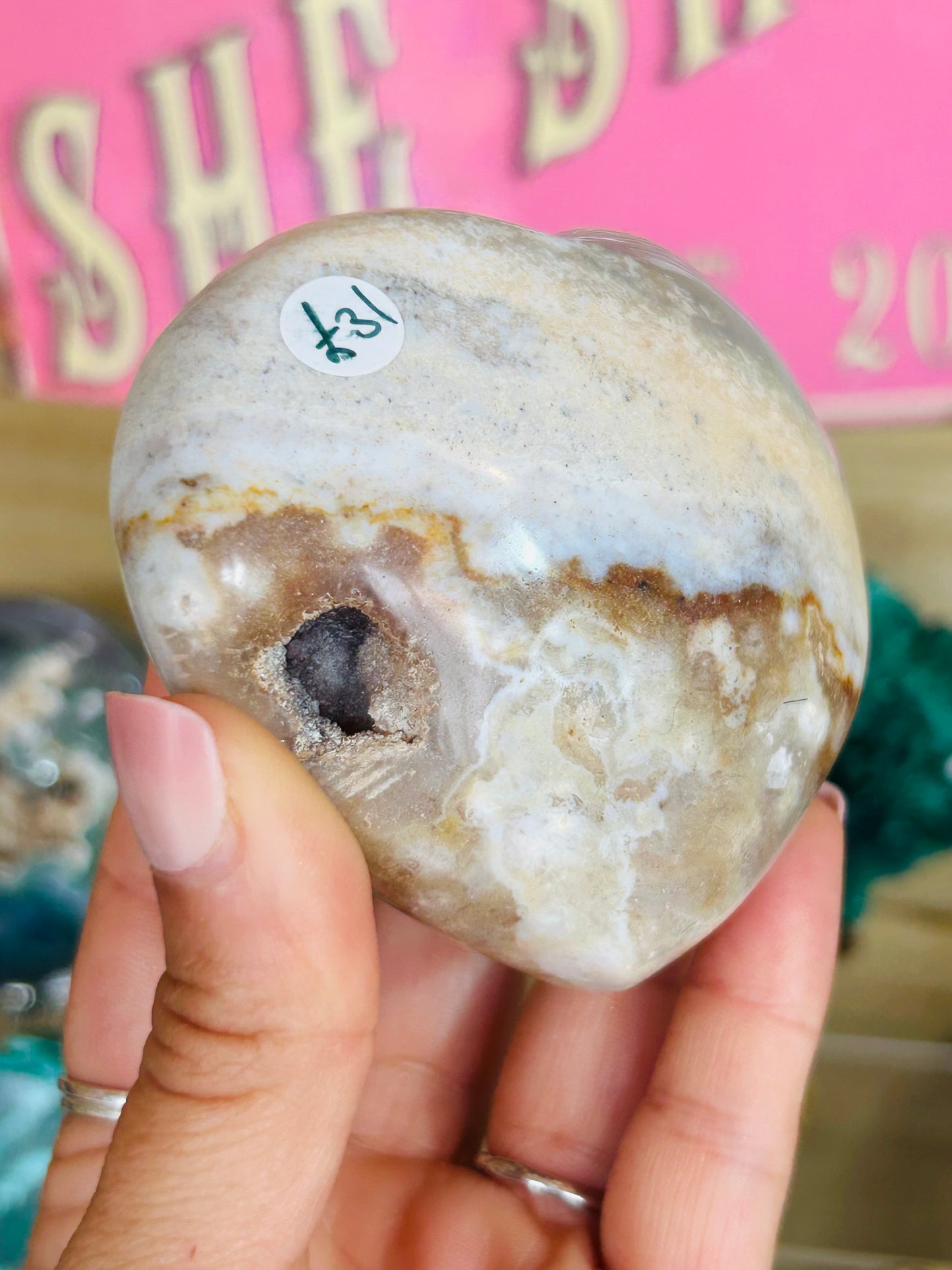 Ocean jasper heart