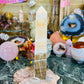 Chocolate Orange calcite tower