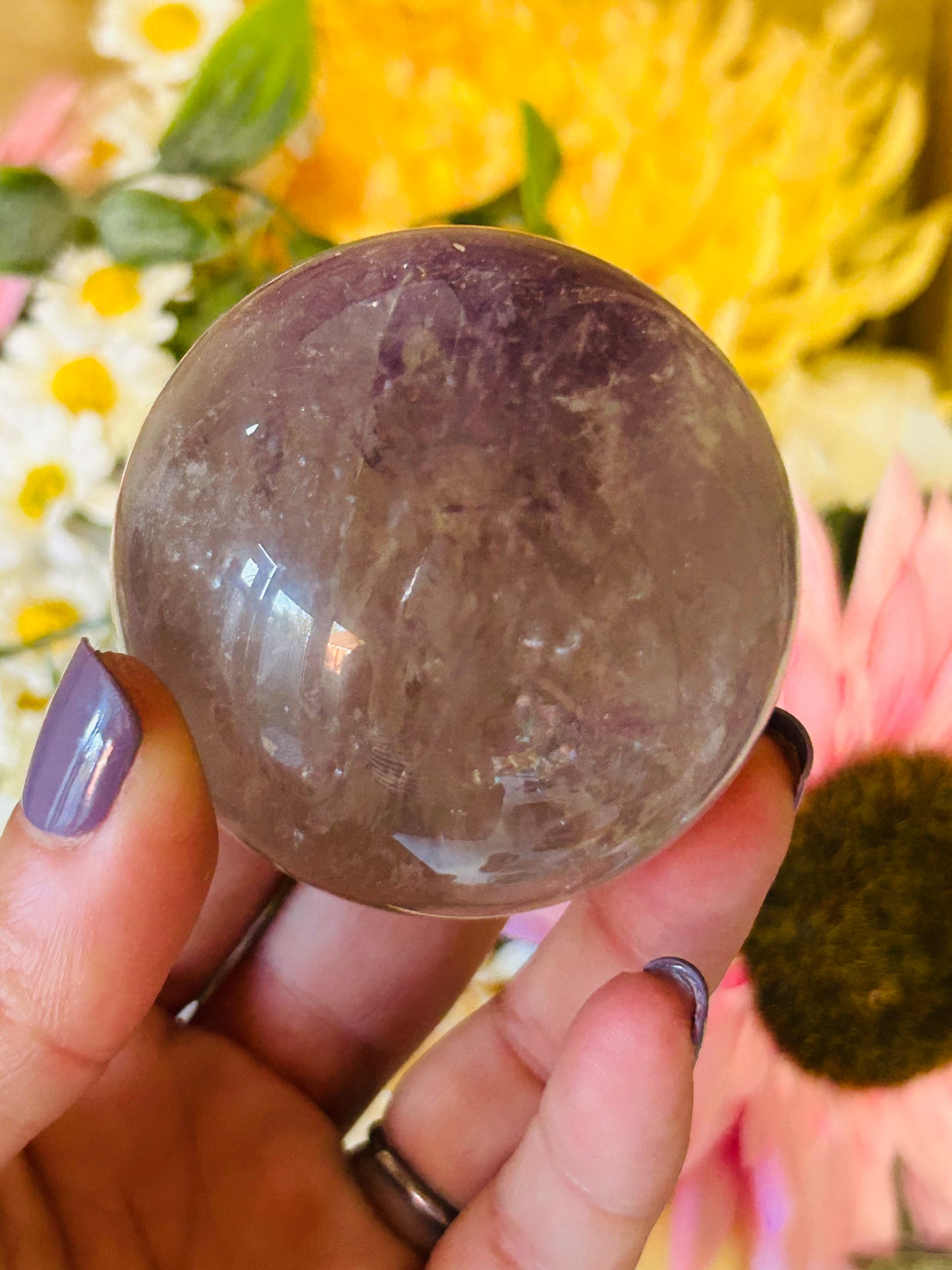 Phantom amethyst sphere