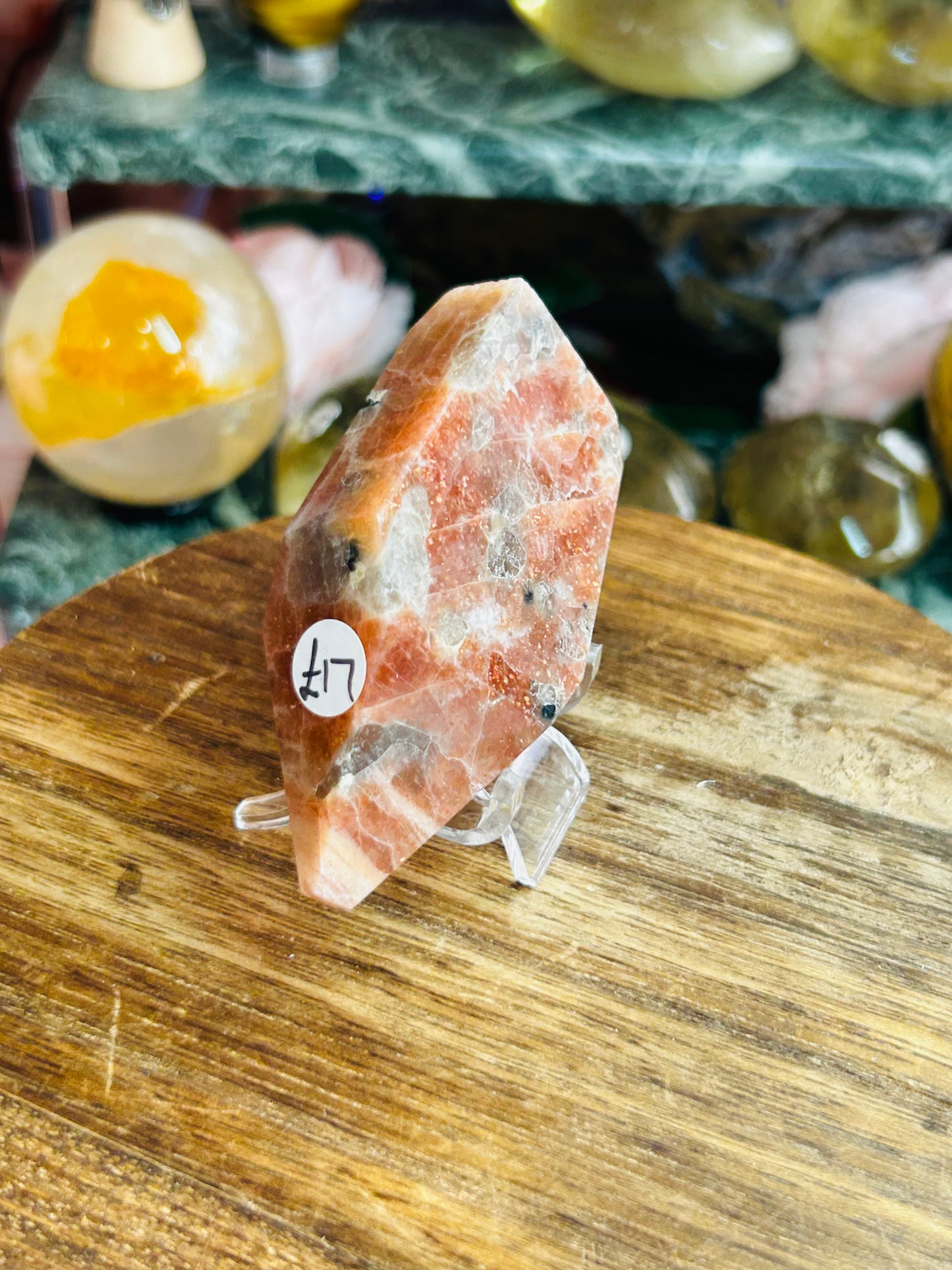 Sunstone with smoky quartz Freeform