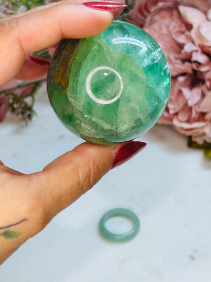 Phantom fluorite sphere