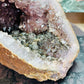 Amethyst with rutile cave