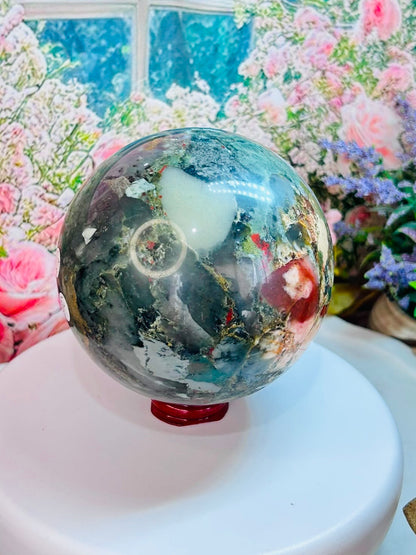 African bloodstone sphere